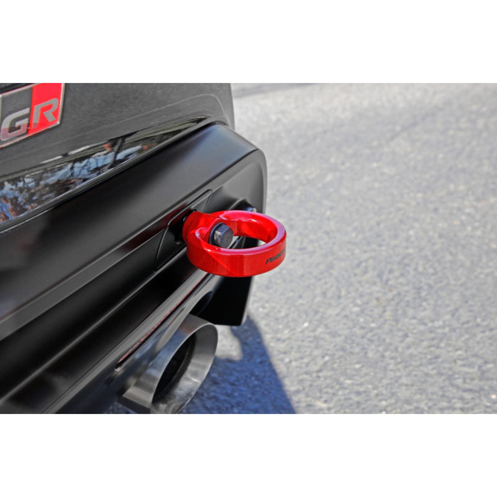 Perrin Rear Tow Hook Kit Black Toyota Supra 2020-2022 | PTP-BDY-250BK