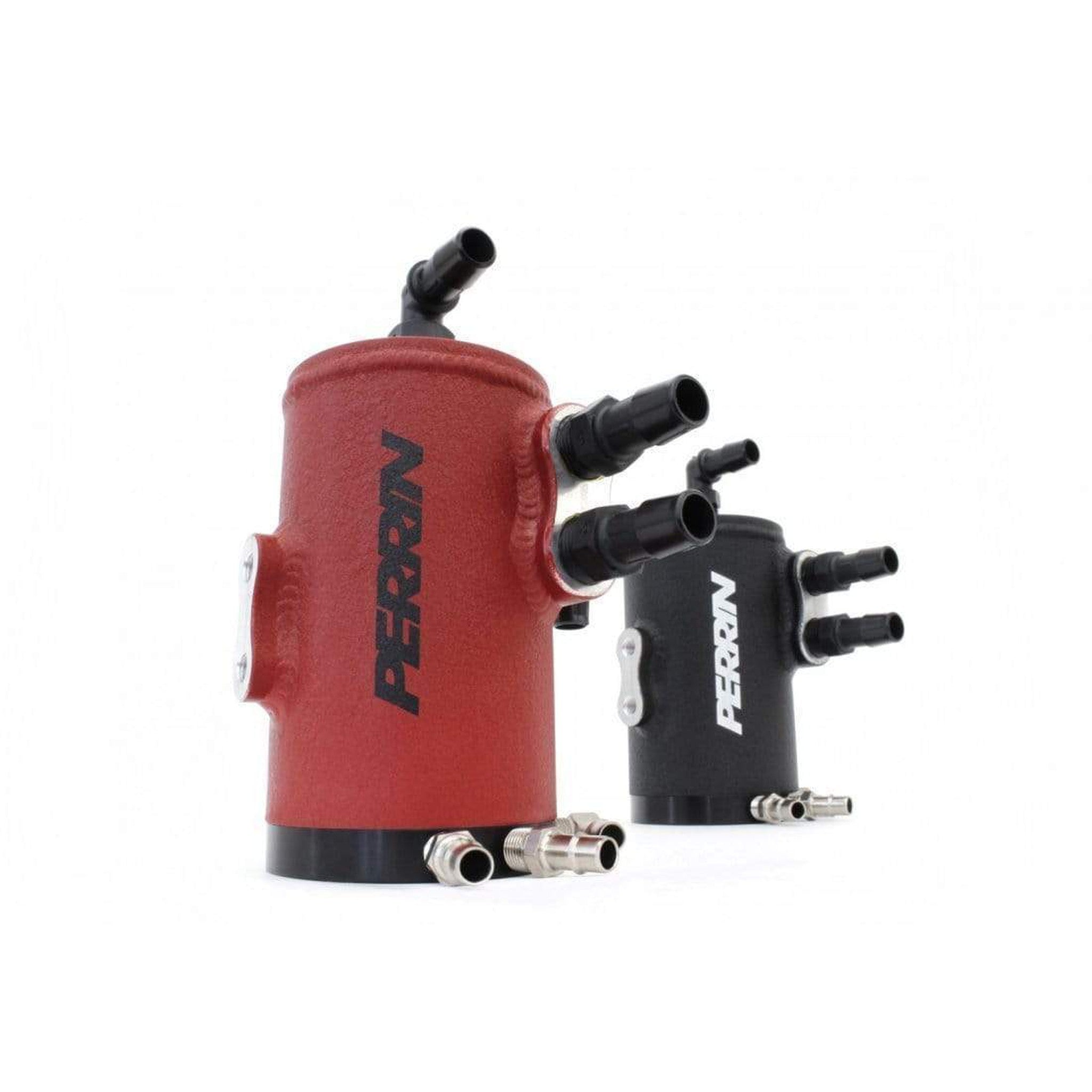Perrin Red Air Oil Separator Subaru WRX 2002-2014 / STI 2004-2021 with FMIC | PSP-ENG-607RD