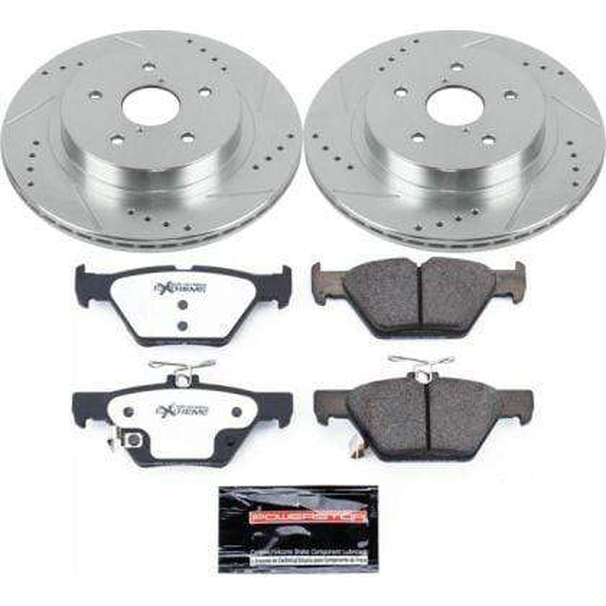 Power Stop Rear Z26 Street Warrior Brake Kit Subaru WRX 2016-2021 w/ Eyesight Tech | K7039-26
