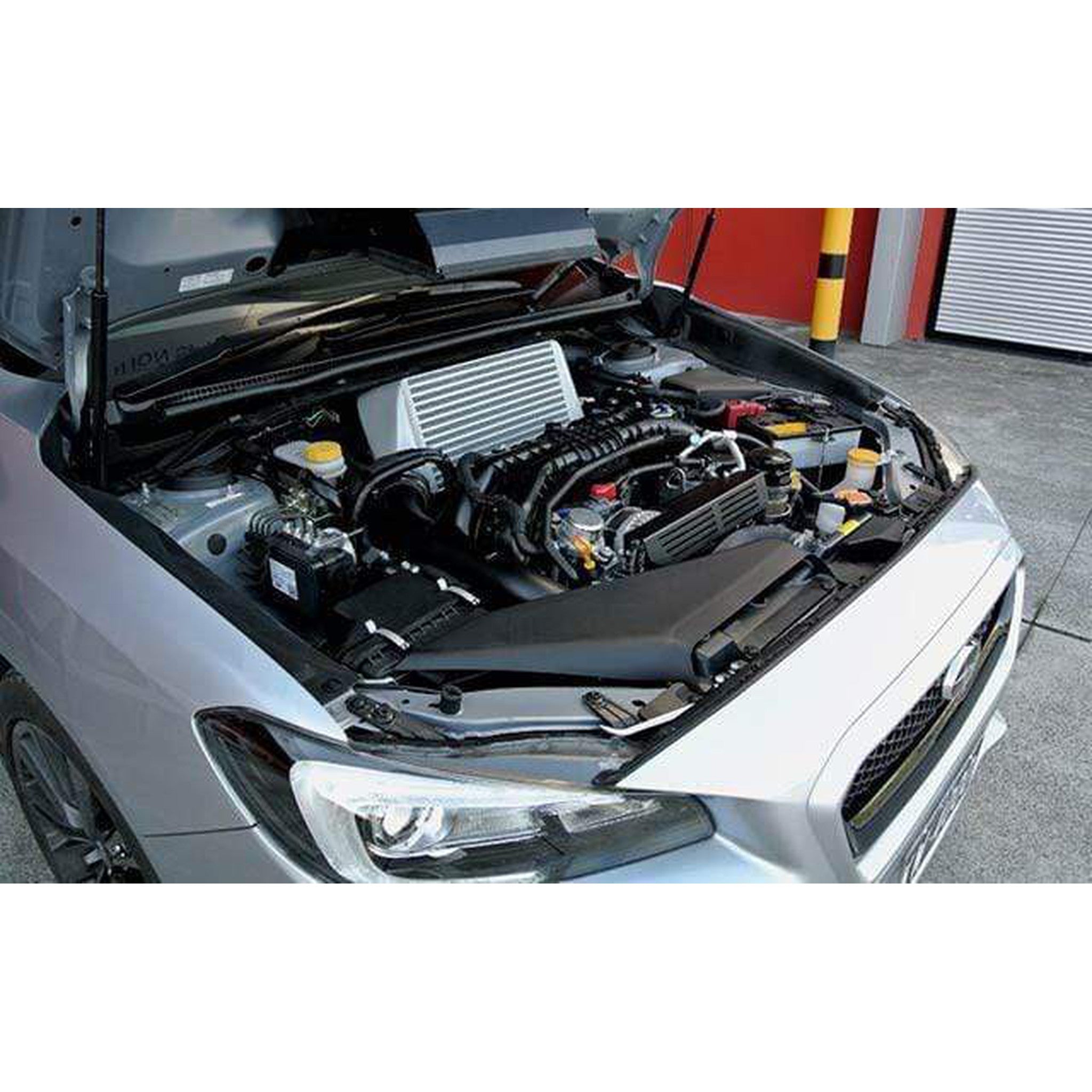 Process West Black Verticooler Top Mount Intercooler Subaru WRX 2015-2021 | PWTMIC14B