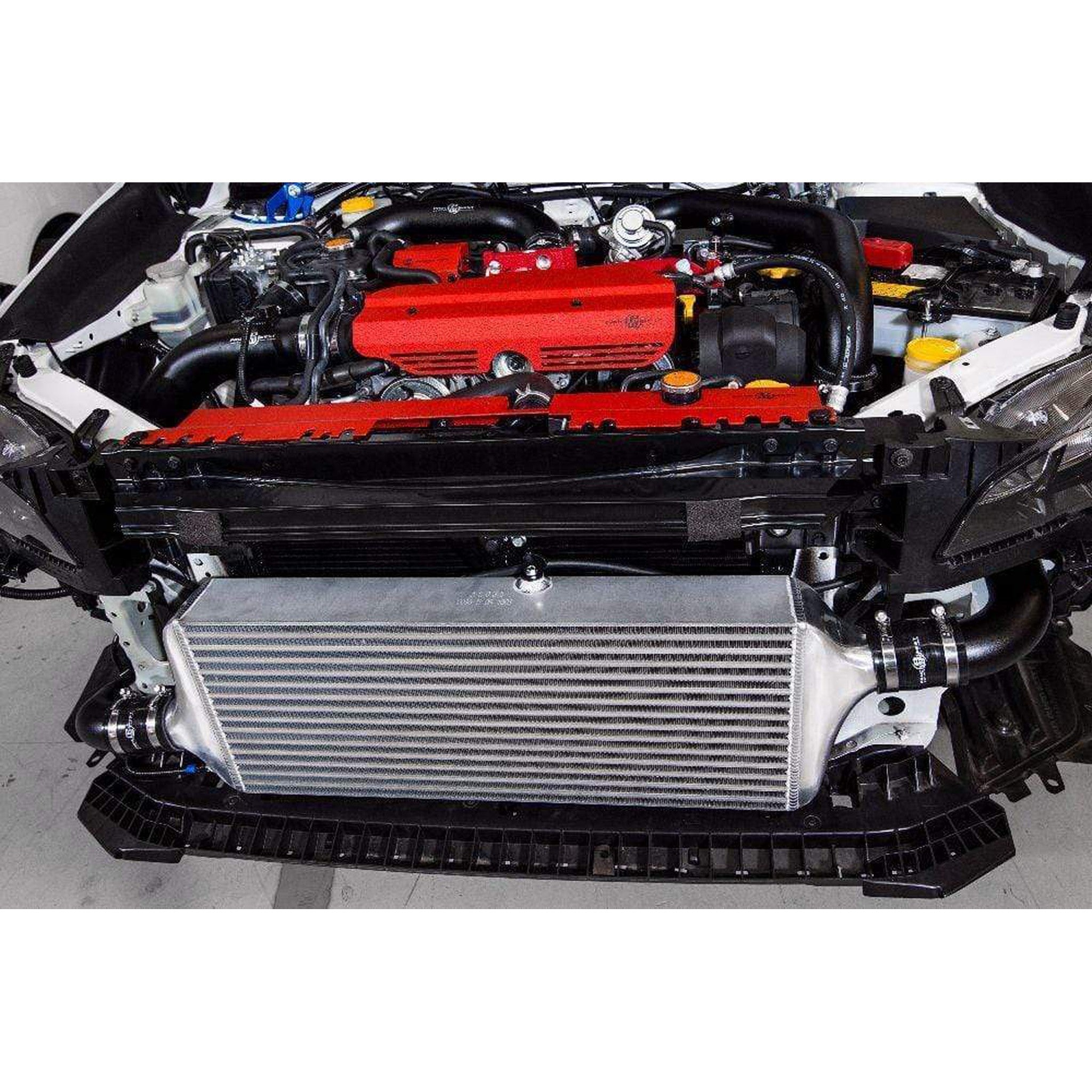 Process West Front Mount Intercooler Kit Black Subaru STI 2015-2021 | PWFMIC08B