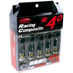 Project Kics 12x1.25 R40 Lug Nuts - Black (20 Pcs)