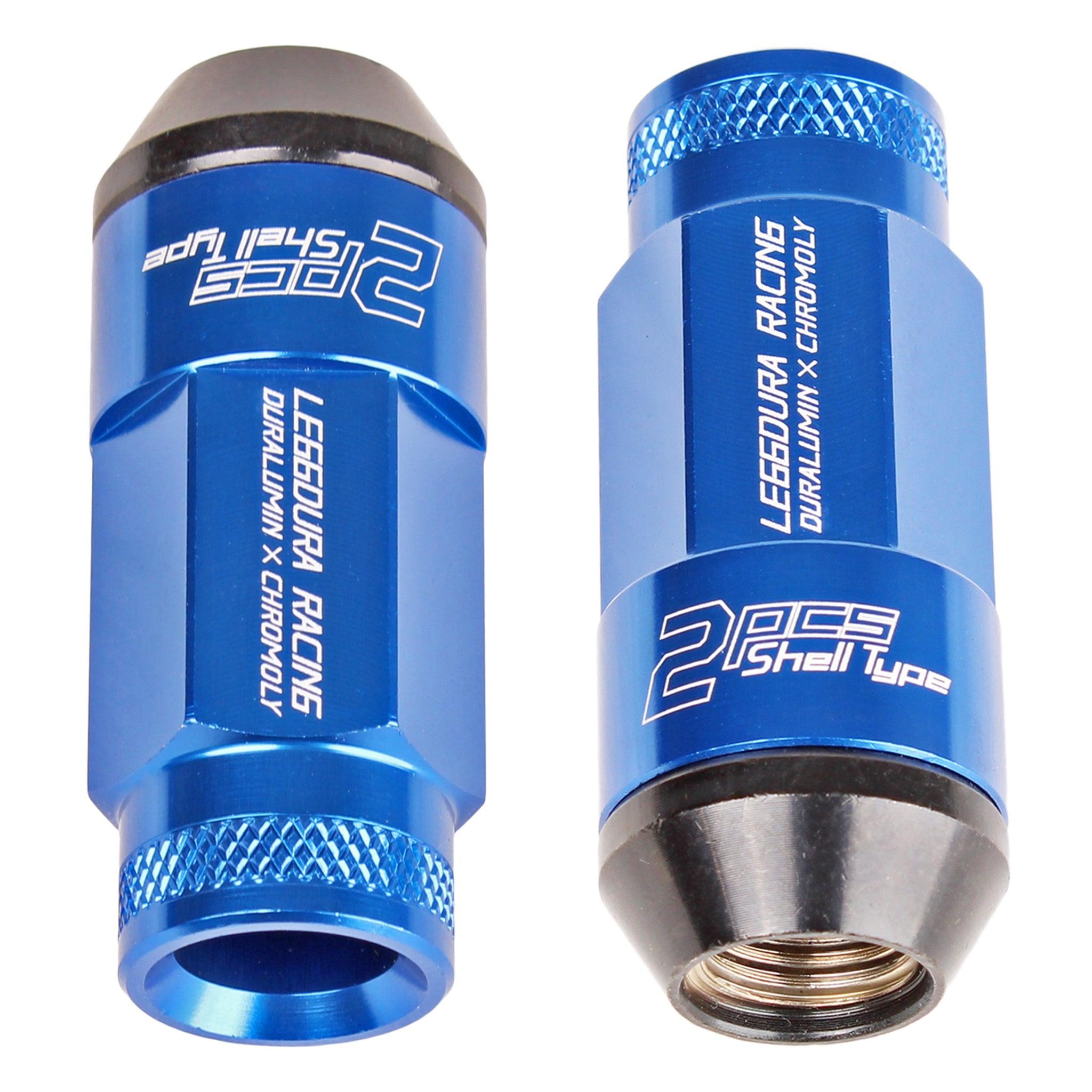 Project Kics Leggdura Racing ClosedEnd Lug Nut Set 53mm 12X1.25 Blue