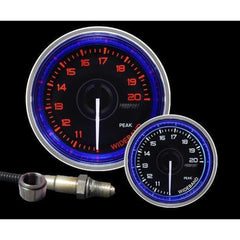 Prosport 52mm Crystal Blue/White Wideband Air Fuel Ratio Kit