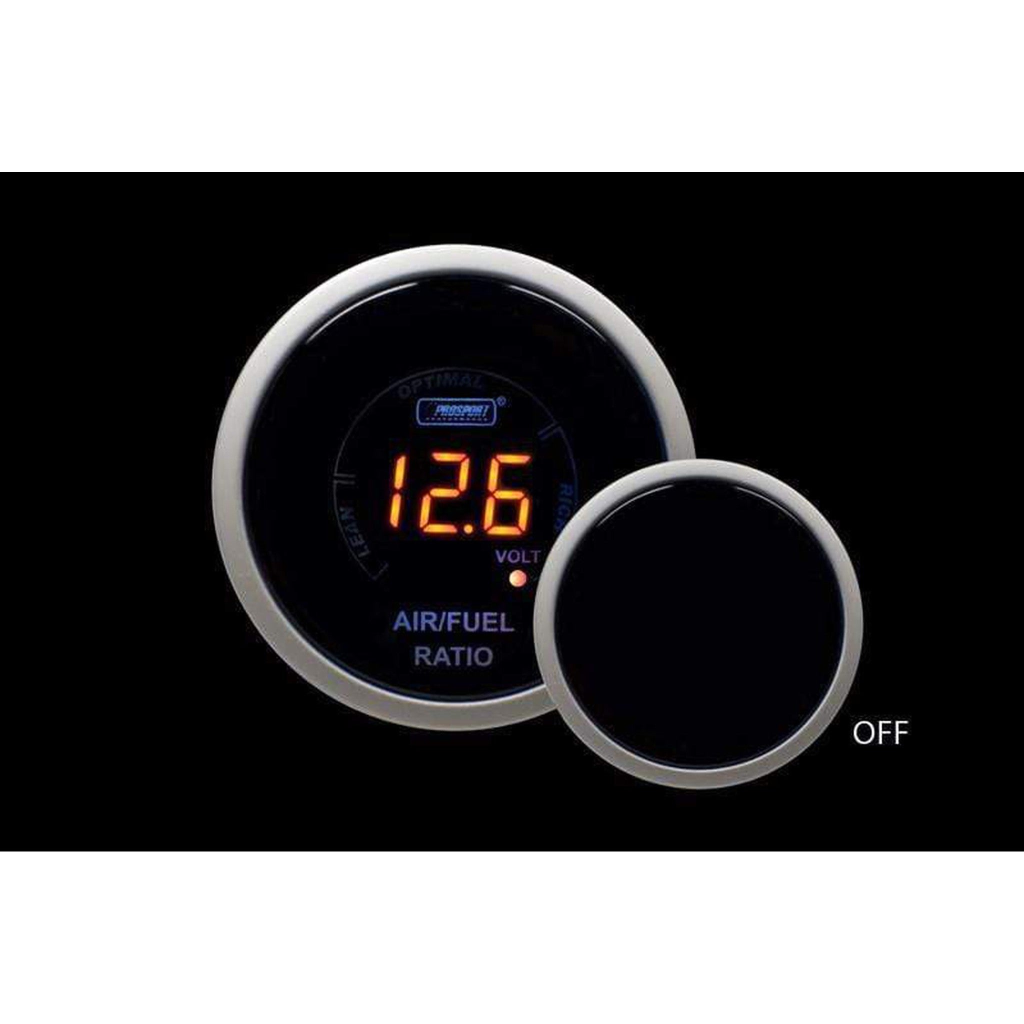 Prosport 52mm Digital Air Fuel Ratio & Volt Gauge - Amber