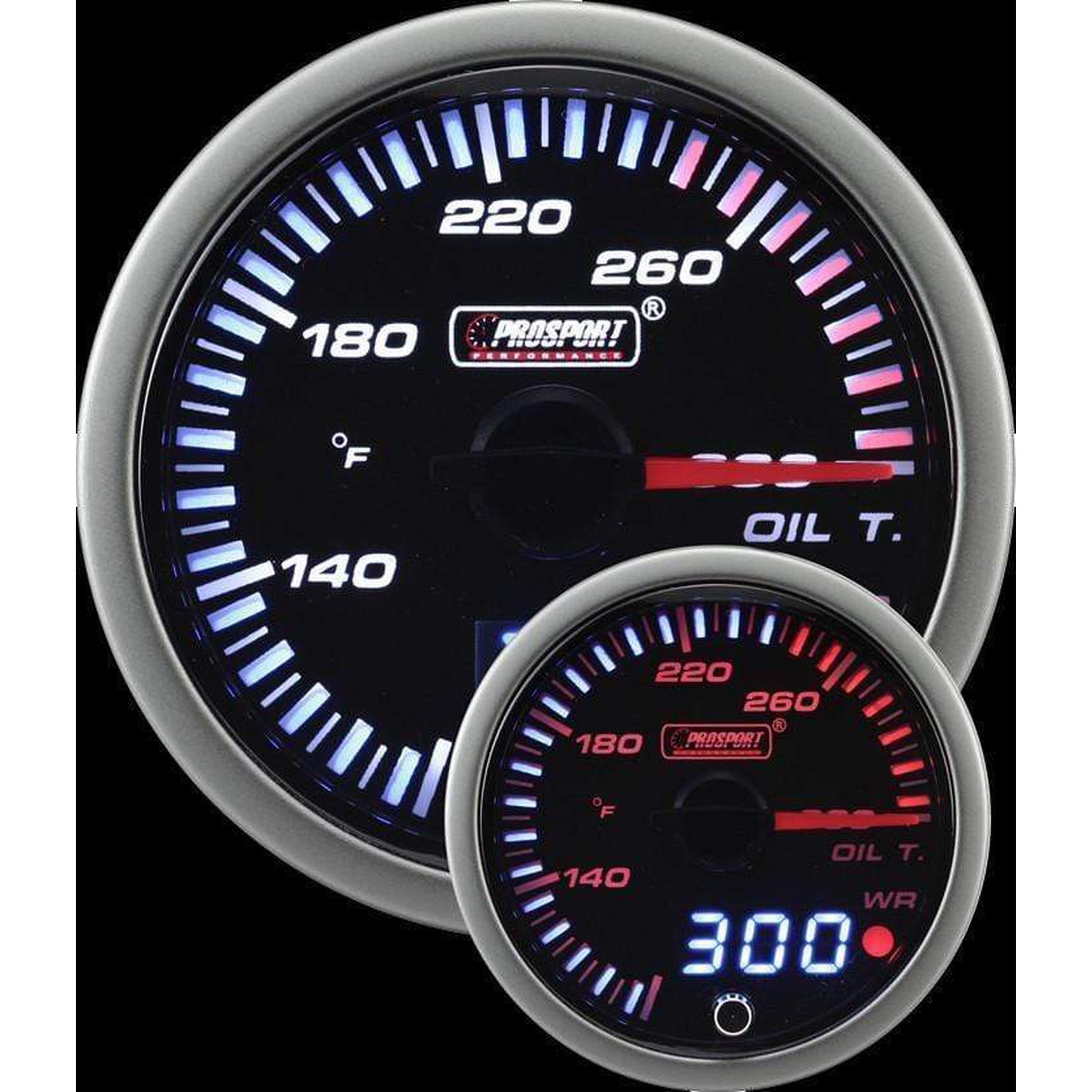 Prosport 52mm JDM Electrical Oil Temperature Gauge