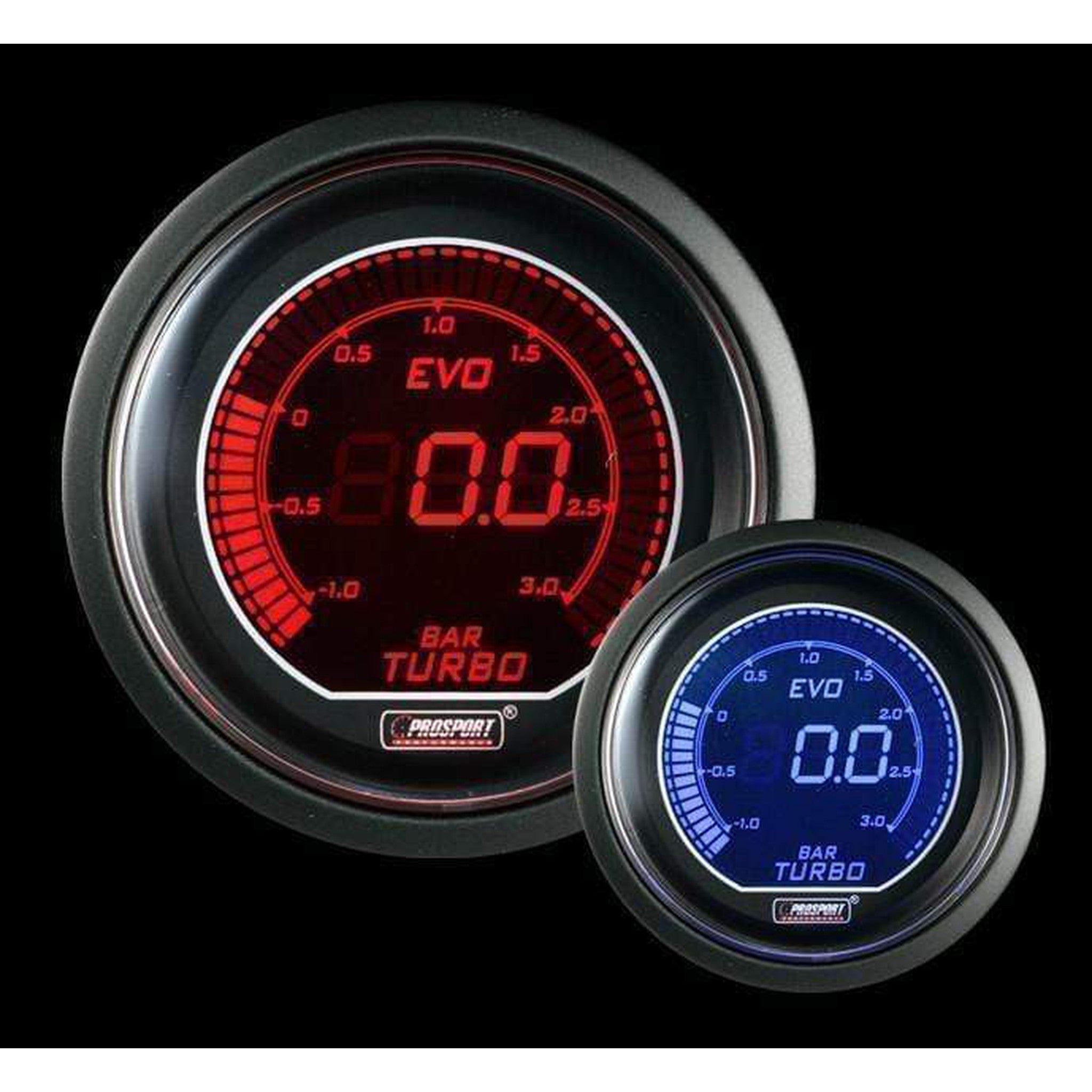 Prosport Evo Electrical Water Temperature Gauge - Celsius - Red/Blue