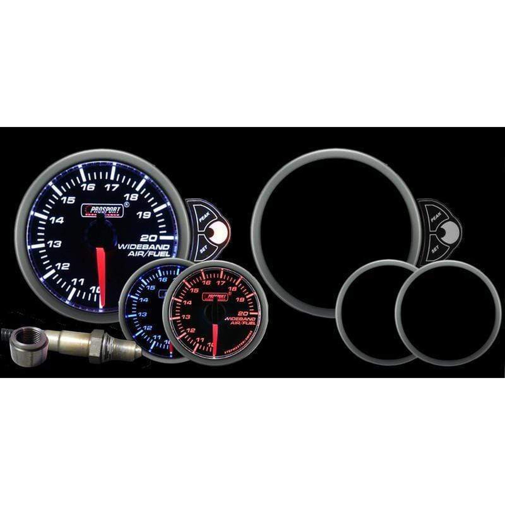 Prosport Halo Series 52mm Wideband Air Fuel Ratio Gauge