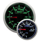 Prosport Performance 52mm Electrical Boost Gauge - Green/White