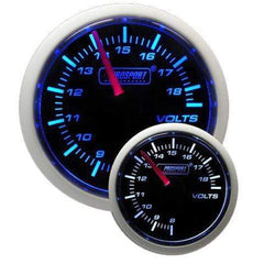 Prosport Performance 52mm Volt Gauge - Blue/White