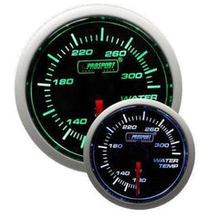 Prosport Performance 52mm Water Temp Gauge - Green/White