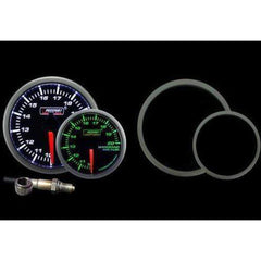 Prosport Wideband AFR Gauge kit w/ Bosch O2 sensor - Green/ White