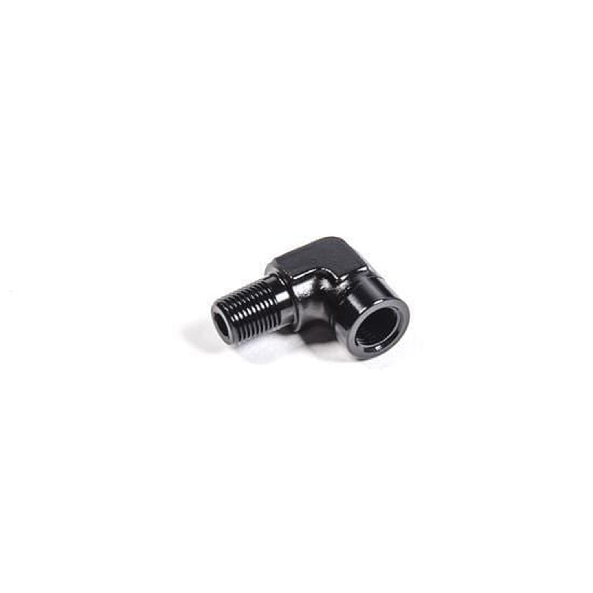 Radium Engineering 1/8in NPT Male to Female 90 Degree Fitting