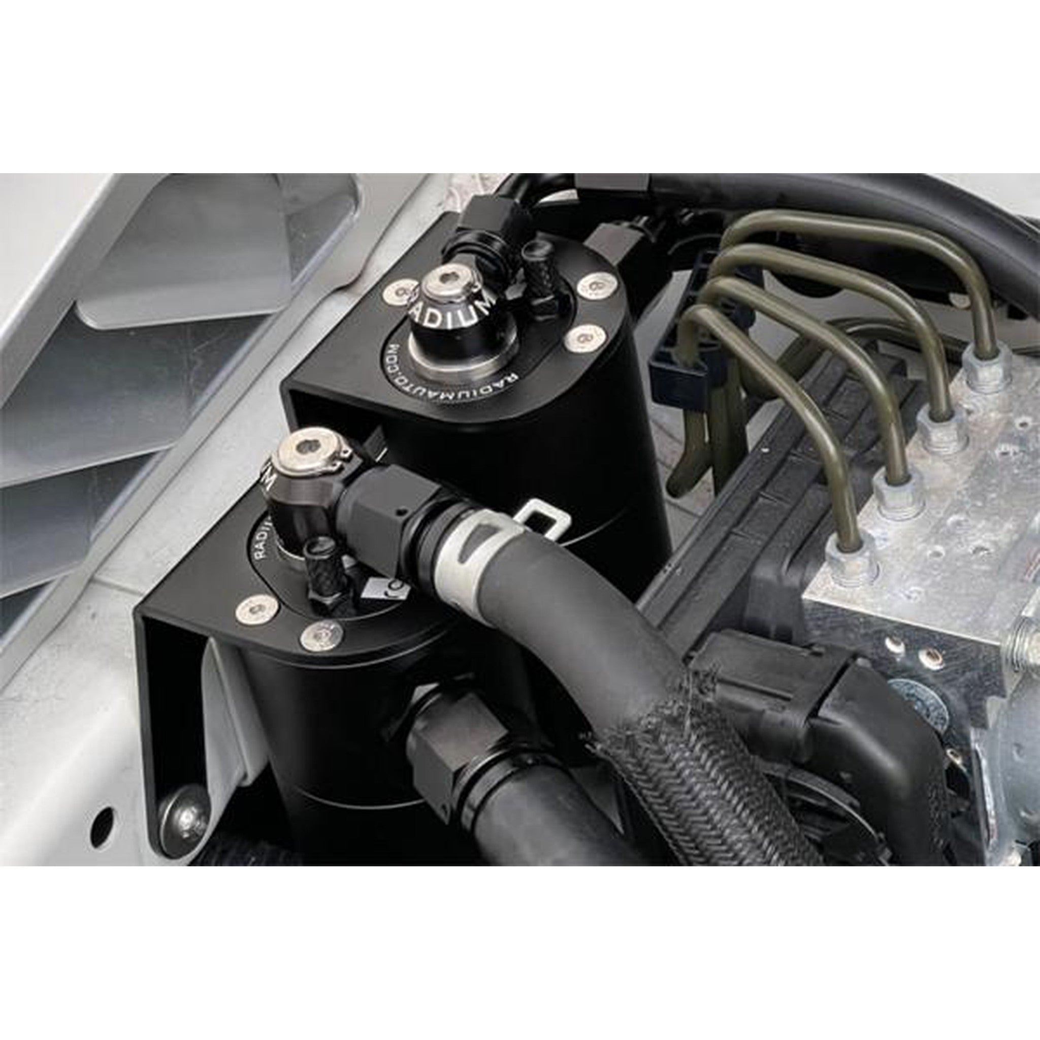 Radium Engineering Dual Catch Can Kit Fluid Lock 2015-2021 Subaru WRX / 2014-2018 Forester XT | 20-0256-FL