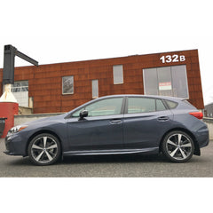 Rally Armor 2017-2023 Subaru Impreza Black Mud Flap w/ White Logo | MF45-UR-BLK/WH