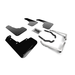 Rally Armor 2018-2023 Subaru XV Crosstrek Lift/AT Black Mud Flap w/ Grey Logo | MF46-LTUR-BLK/GRY