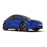Rally Armor 2020-2023 Tesla Model Y Black Mud Flap w/ Blue Logo | MF72-UR-BLK/BL
