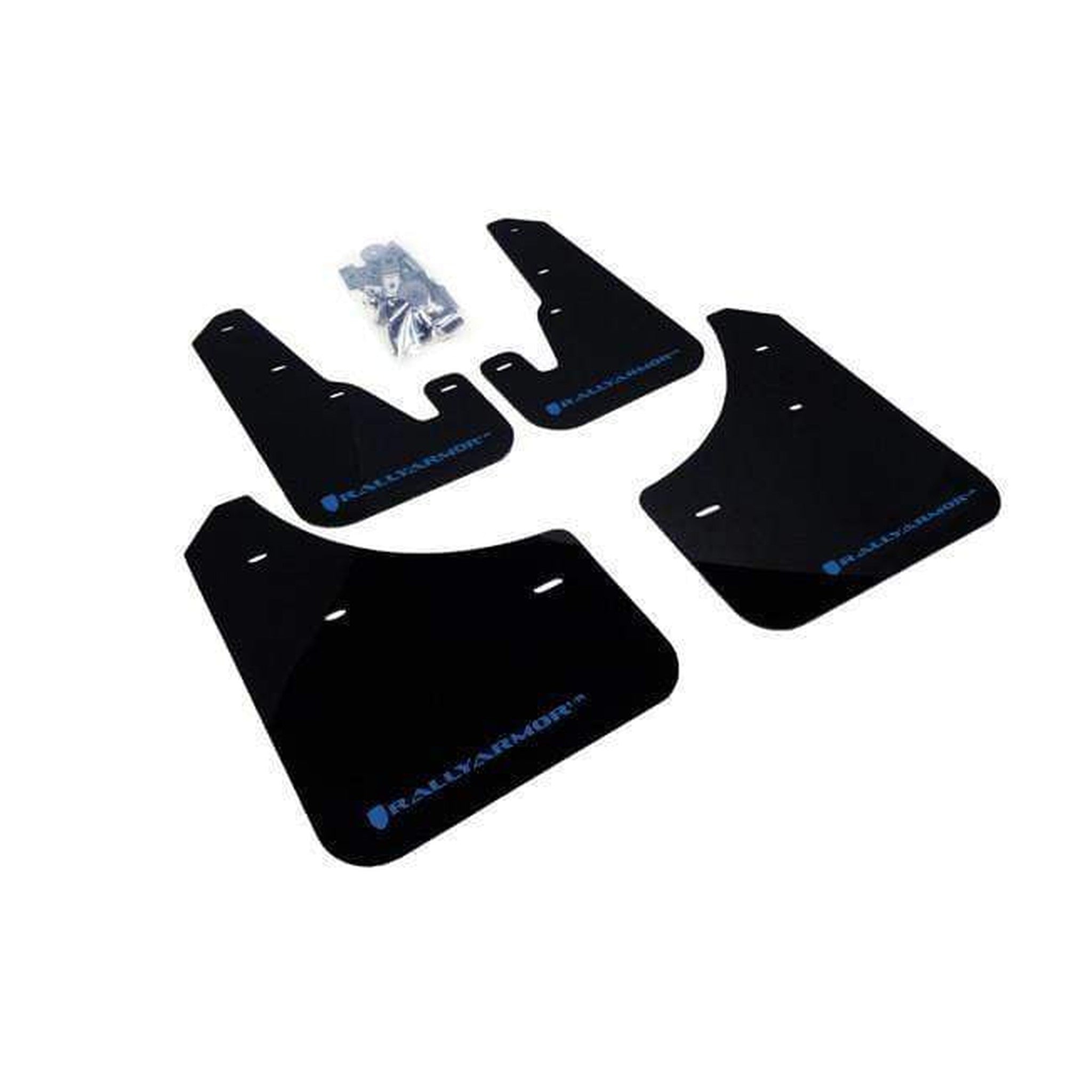 Rally Armor Black Mud Flap w/ Blue Logo Mazda 3 / Mazdaspeed 3 2004-2009