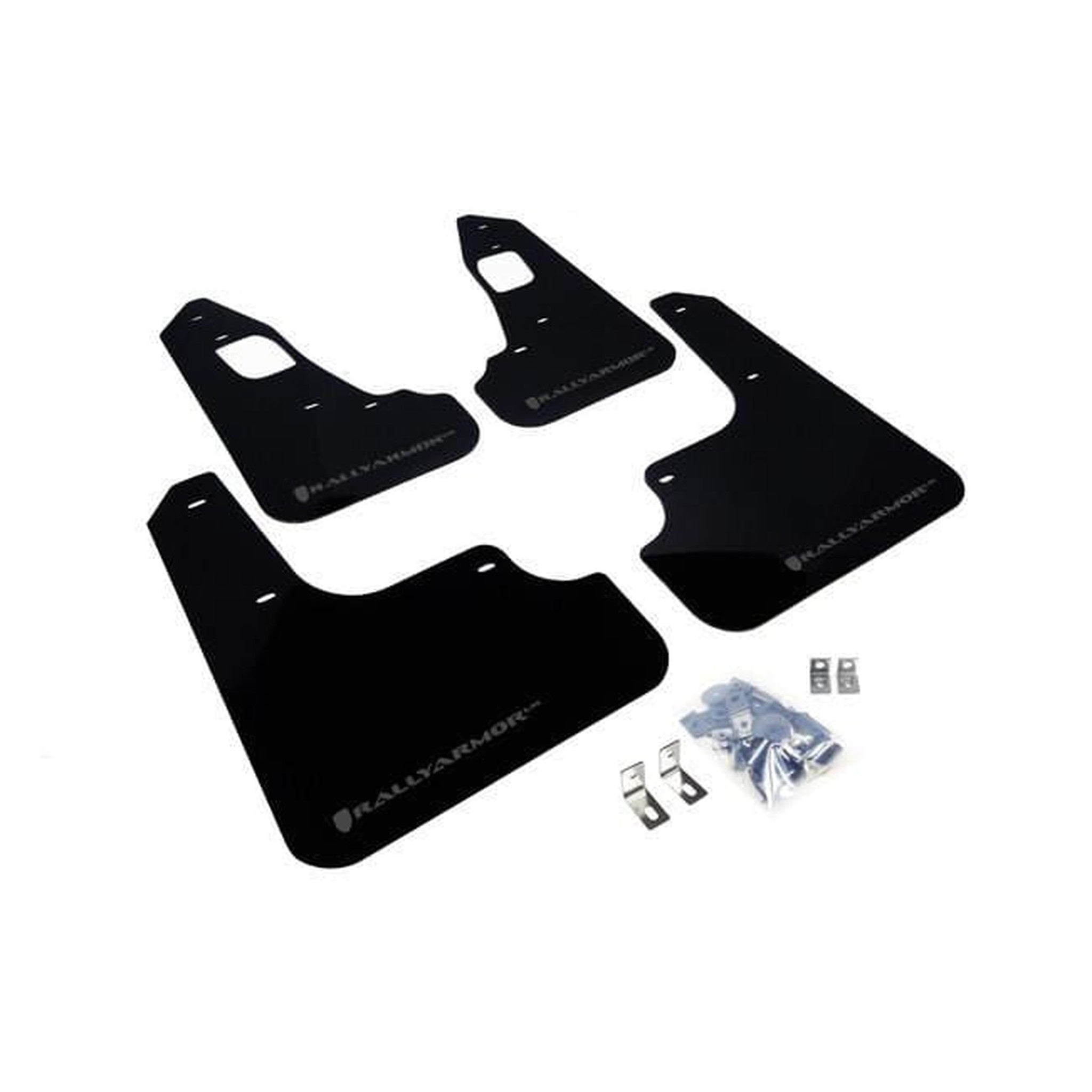 Rally Armor Black Mud Flap w/ Grey Logo Mitsubishi EVO X