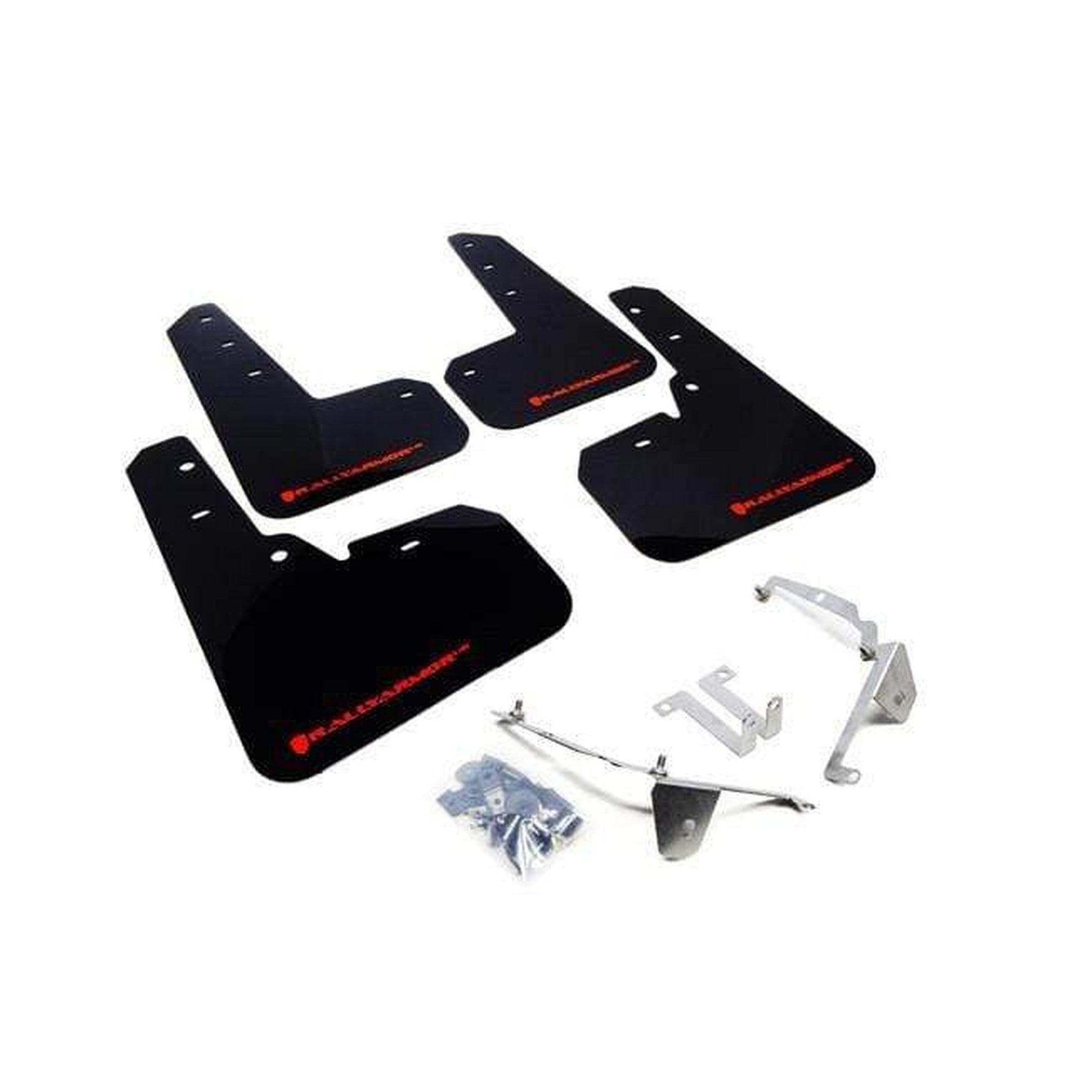 Rally Armor Black Mud Flap w/ Red Logo Subaru XV Crosstrek 2013-2017