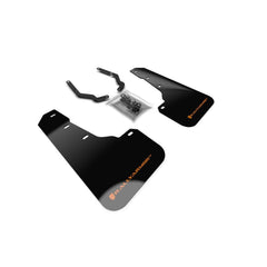 Rally Armor Black UR Mud Flap w/ Orange Logo (Front Only) Subaru Crosstrek 2018-2019