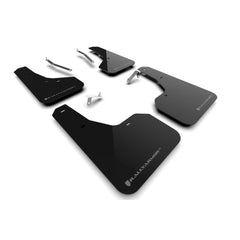 Rally Armor Black UR Mud Flaps w/ Grey Logo 2022-2024 Subaru Forester / Forester Wilderness | MF82-UR-BLK/GRY