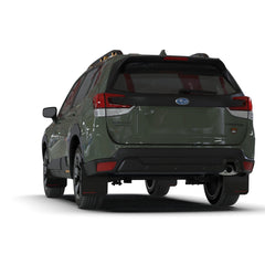 Rally Armor Black UR Mud Flaps w/ Red Logo 2022-2024 Subaru Forester / Forester Wilderness | MF82-UR-BLK/RD
