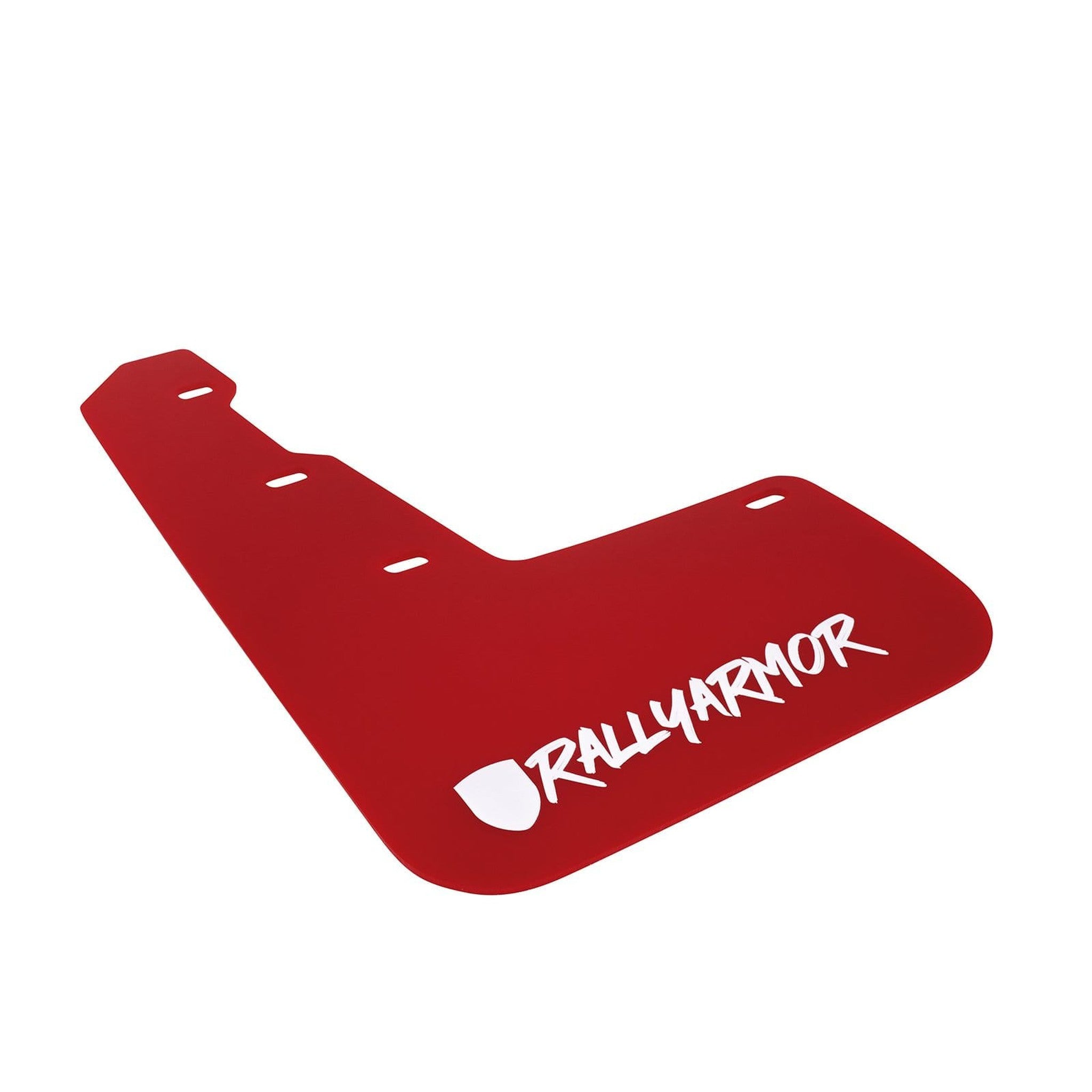 Rally Armor RED Mud Flap White Logo (Altered Font) Subaru WRX / STI Sedan 2015-2021