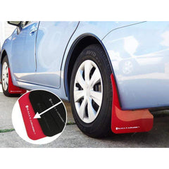 Rally Armor Red Mud Flaps w/ White Logo 2012-2016 Subaru Impreza Hatch and Sedan | MF22-UR-RD/WH