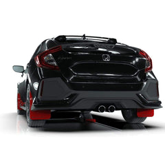 Rally Armor Red UR Mud Flap Black Logo Honda Civic Sport Touring Hatch 17-21 | MF51-UR-RD/BLK