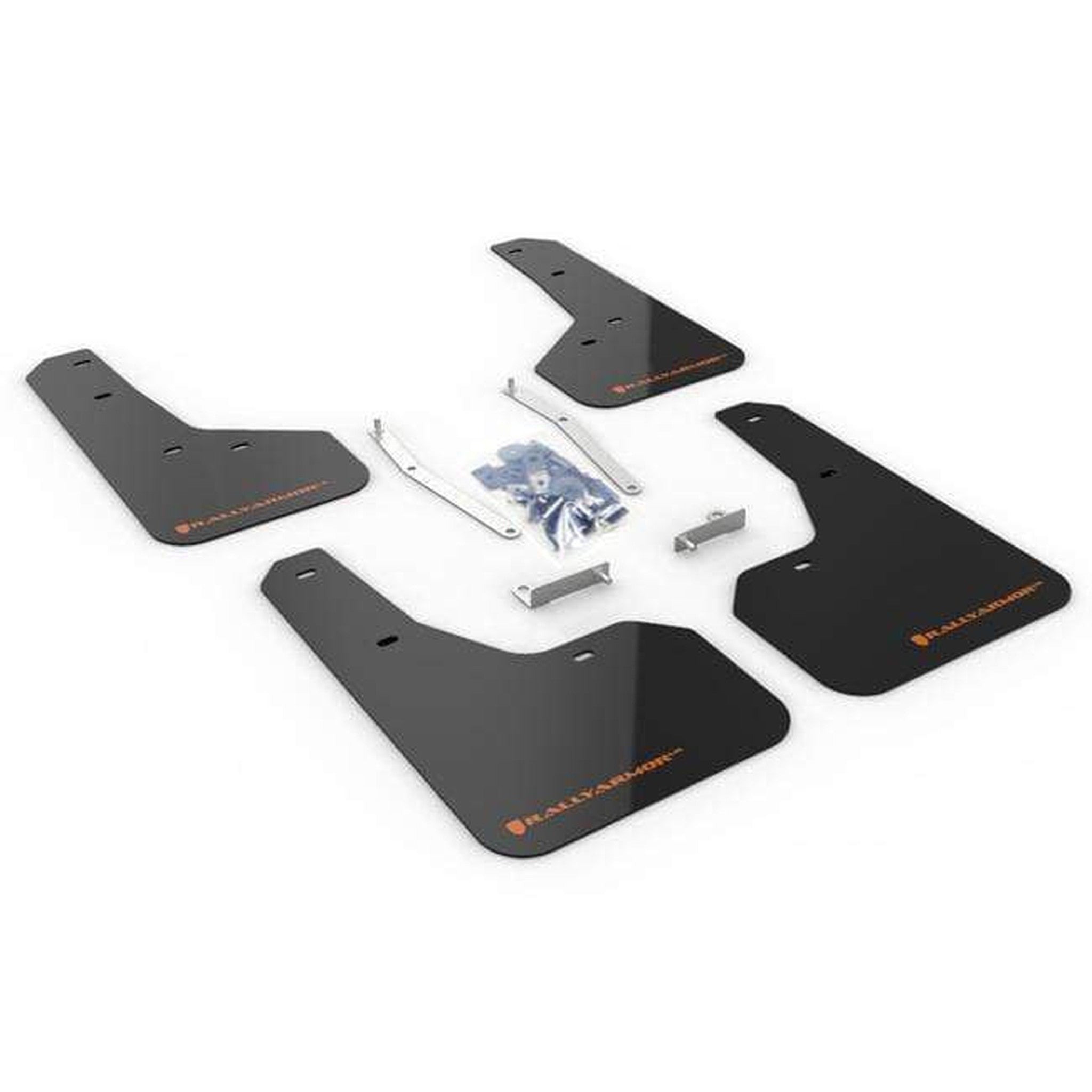 Rally Armor UR Black Mud Flap w/ Orange Logo Subaru Forester 2019+