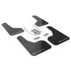 Rally Armor UR Black Mud Flap w/ White Logo Subaru Forester 2019+