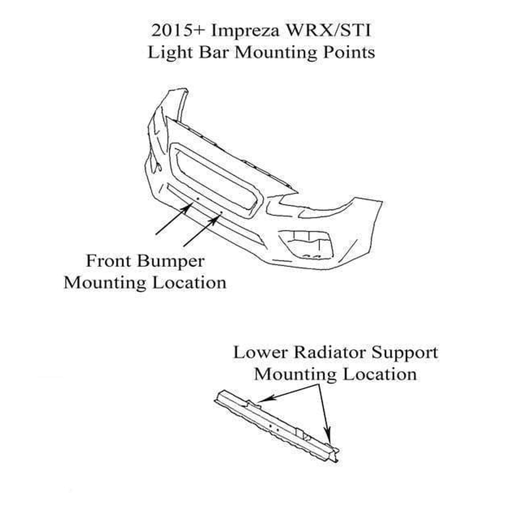 Rally Innovations Light Bar Subaru WRX / STI 2015-2021 (SU-VAA-RLB-01)