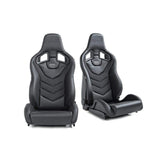 Recaro Sportster GT Passenger Seat - Black Leather/Carbon Weave
