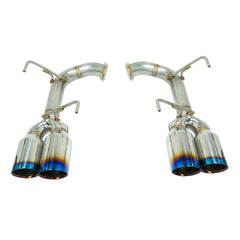 Remark Axleback Exhaust 4in Burnt Stainless Double Wall Tips Subaru WRX / STI 2015-2021 | RO-TTVA-D4