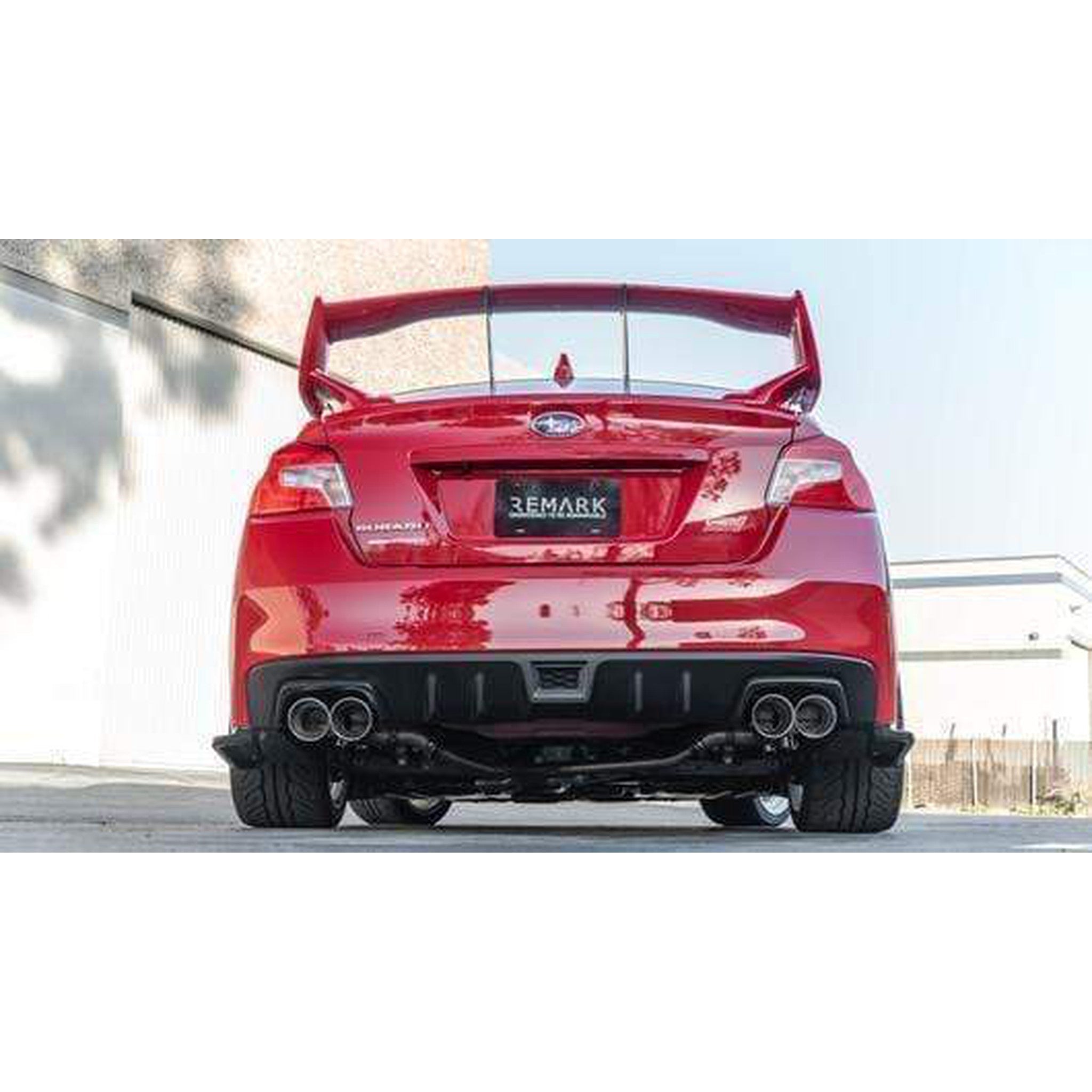Remark Axleback Exhaust 4in Stainless Single Wall Tips Subaru WRX / STI 2015-2021 | RO-TSVA-S4