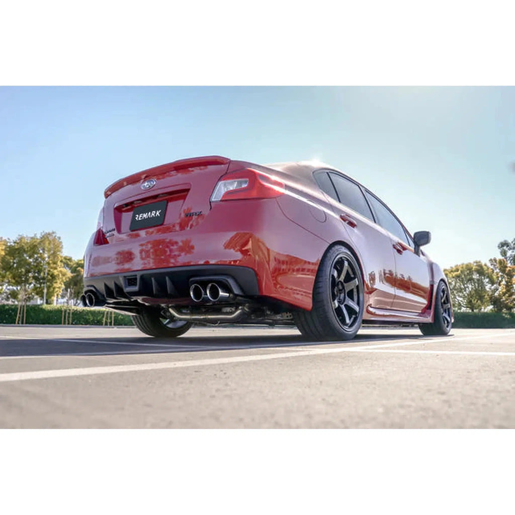 Remark Axle Back Exhaust Double Wall Stainless 3.5 Tips Subaru WRX