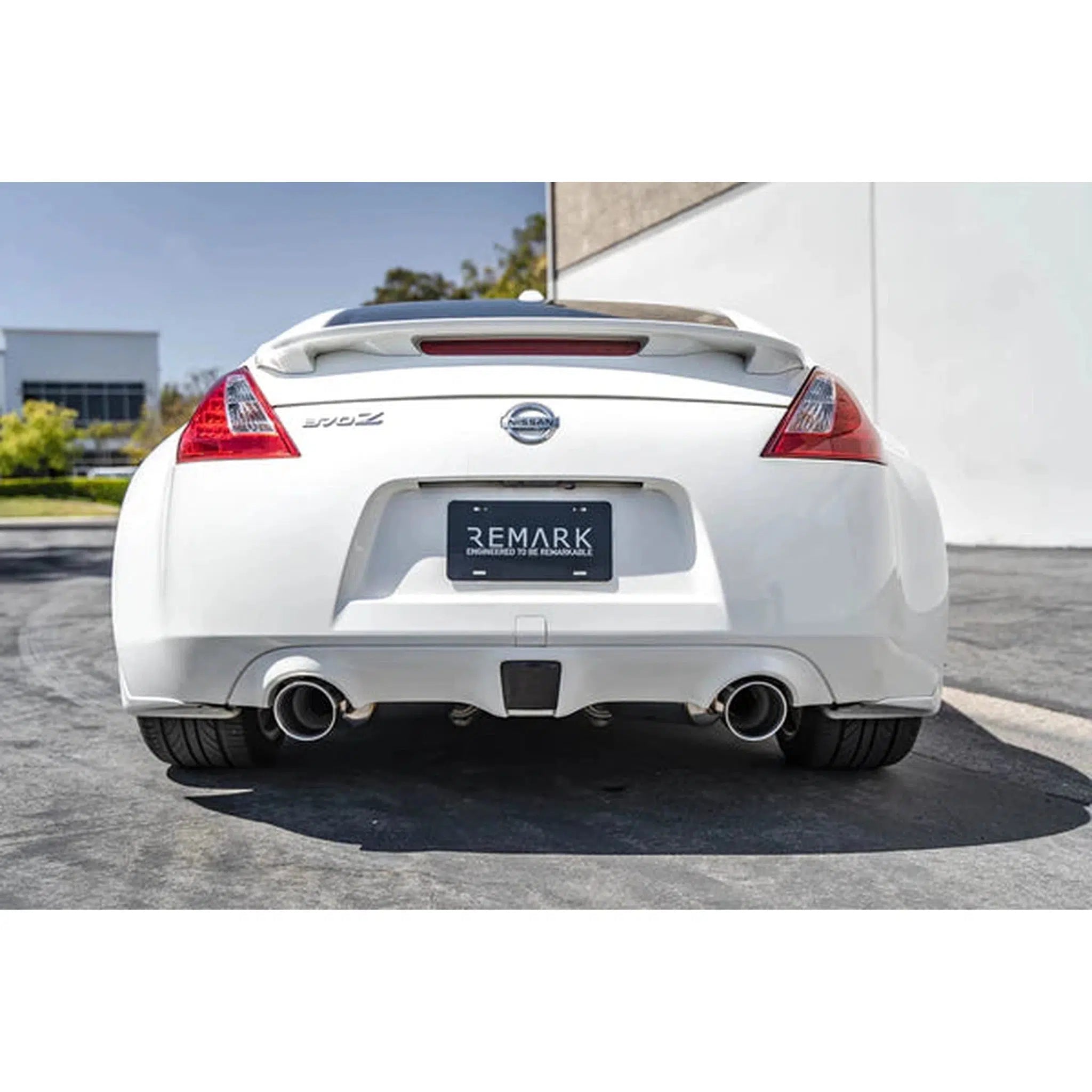 Remark Axleback V1 Exhaust Burnt Stainless Double Wall Tip Nissan 370z 2009-2020 | RO-TT34-D