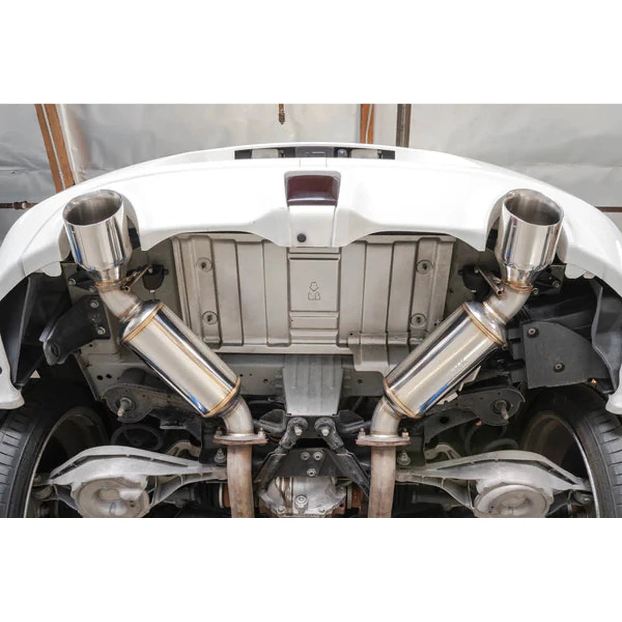 Remark Axleback V1 Exhaust Burnt Stainless Double Wall Tip Nissan 370z 2009-2020 | RO-TT34-D