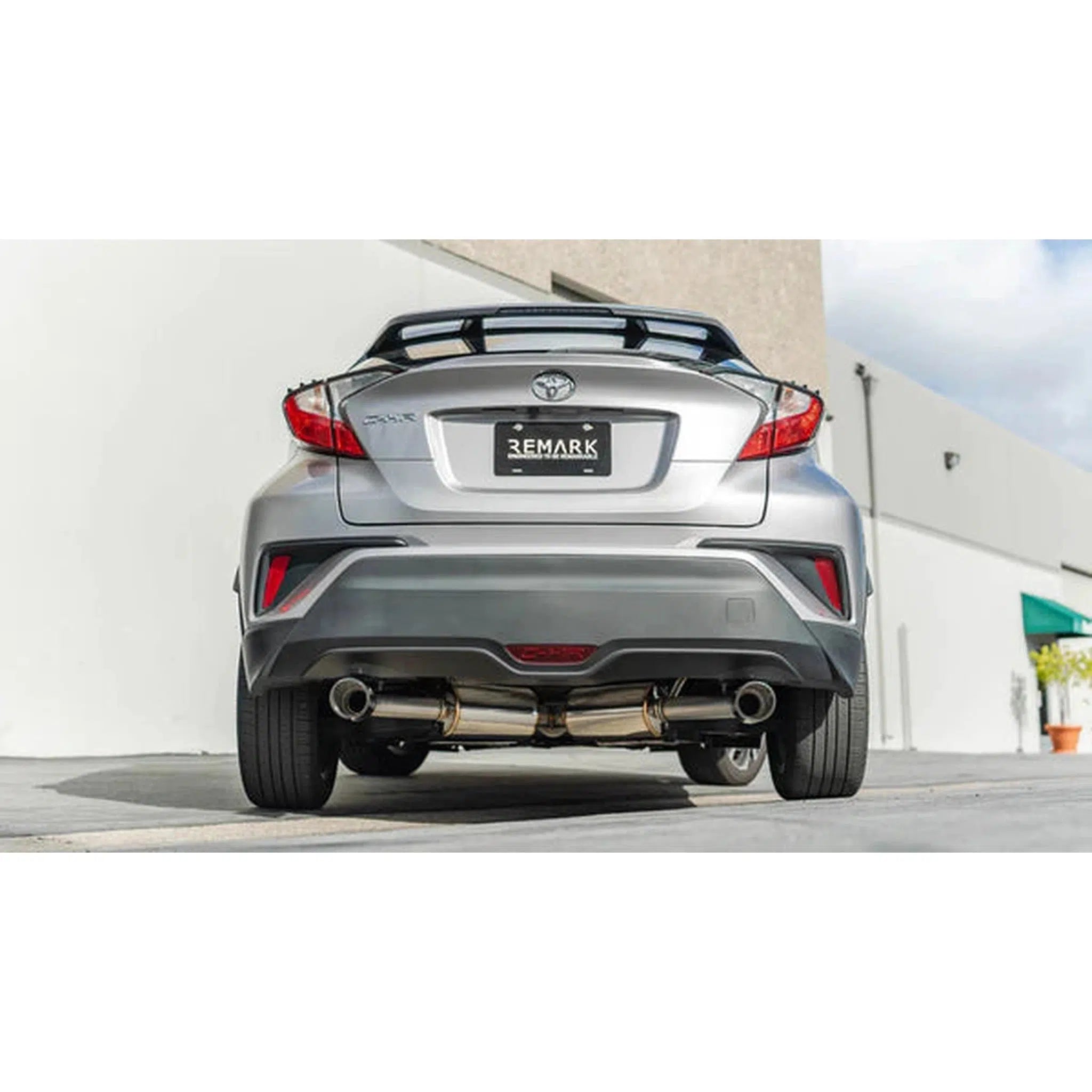 Remark Cat Back Exhaust w/Titanium Burnt Tip Cover Toyota C-HR 2018-2022 | RK-C2063T-02T