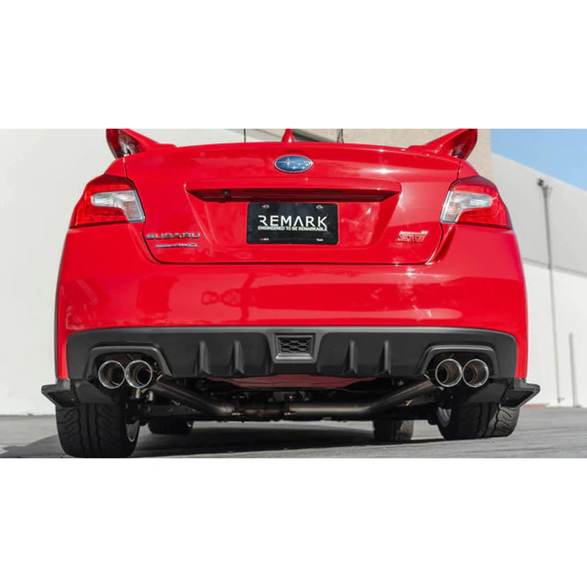 Remark SPT Axleback Exhaust Burnt Stainless Single Wall Tips Subaru WRX / STI 2015-2021 | RO-TTSP-S