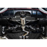Remark Spec-I Cat Back Exhaust Black Chrome Tip Cover w/ Non-Resonated Honda Civic Type R 2017+ | RK-C1076H-01B