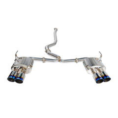 Remark Sports Touring Cat Back Exhaust Burnt Tips Resonated Subaru WRX / STI 2015-2021 | RK-C4076S-01TC