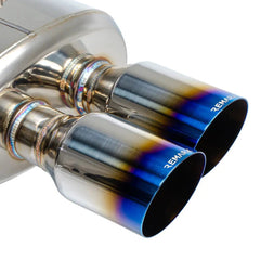 Remark Sports Touring Cat Back Exhaust Burnt Tips Resonated Subaru WRX / STI 2015-2021 | RK-C4076S-01TC