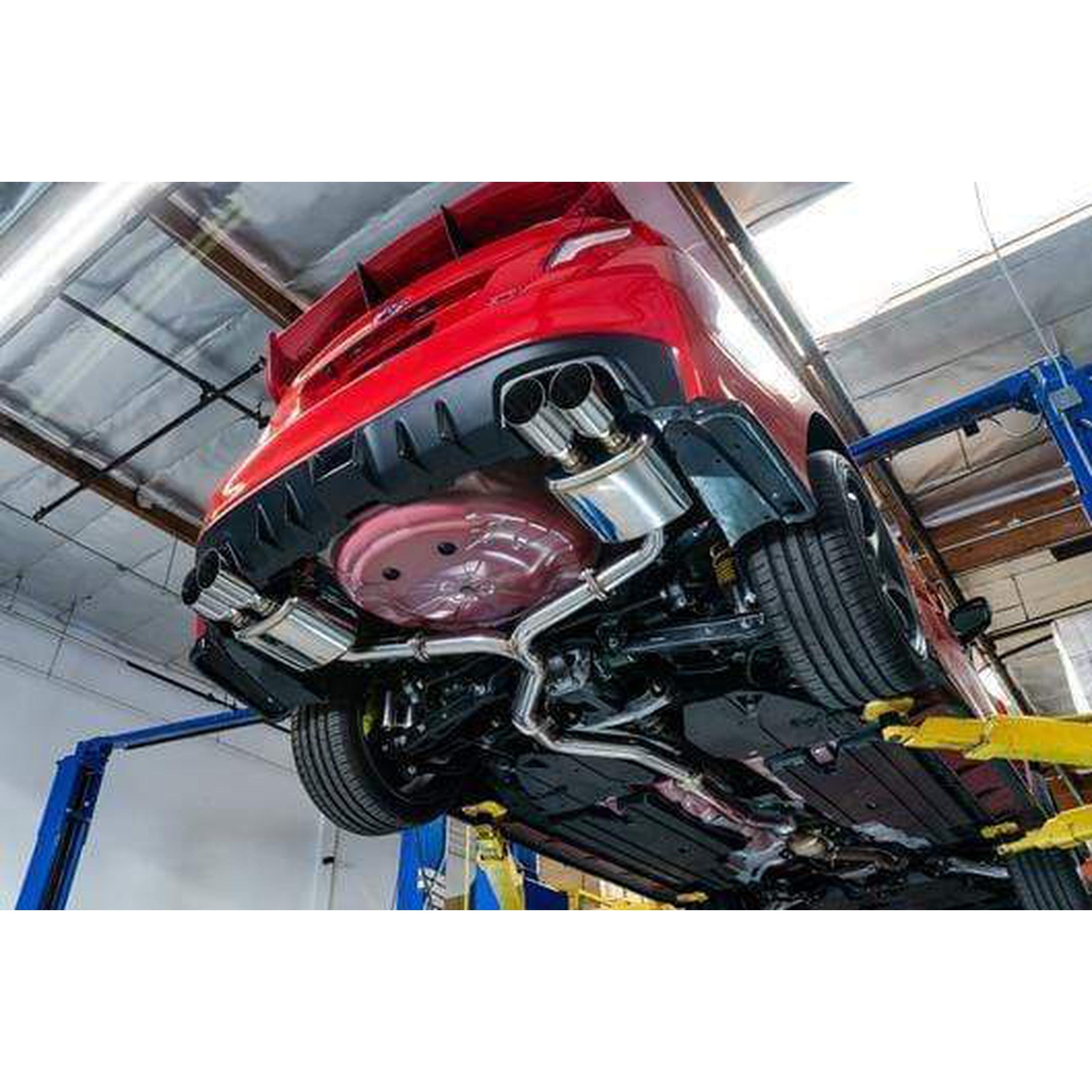 Remark Sports Touring Cat Back Exhaust Burnt Tips Resonated Subaru WRX / STI 2015-2021 | RK-C4076S-01TC