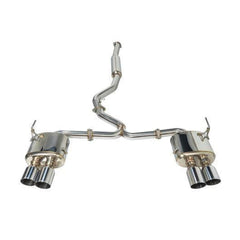 Remark Sports Touring Cat Back Exhaust Stainless Tips Resonated Subaru WRX / STI 2015-2021 | RK-C4076S-01C