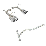 Remark Stainless 4in Tips Axle Back Exhaust and Midpipe Kit Subaru WRX / STI 2015-2021