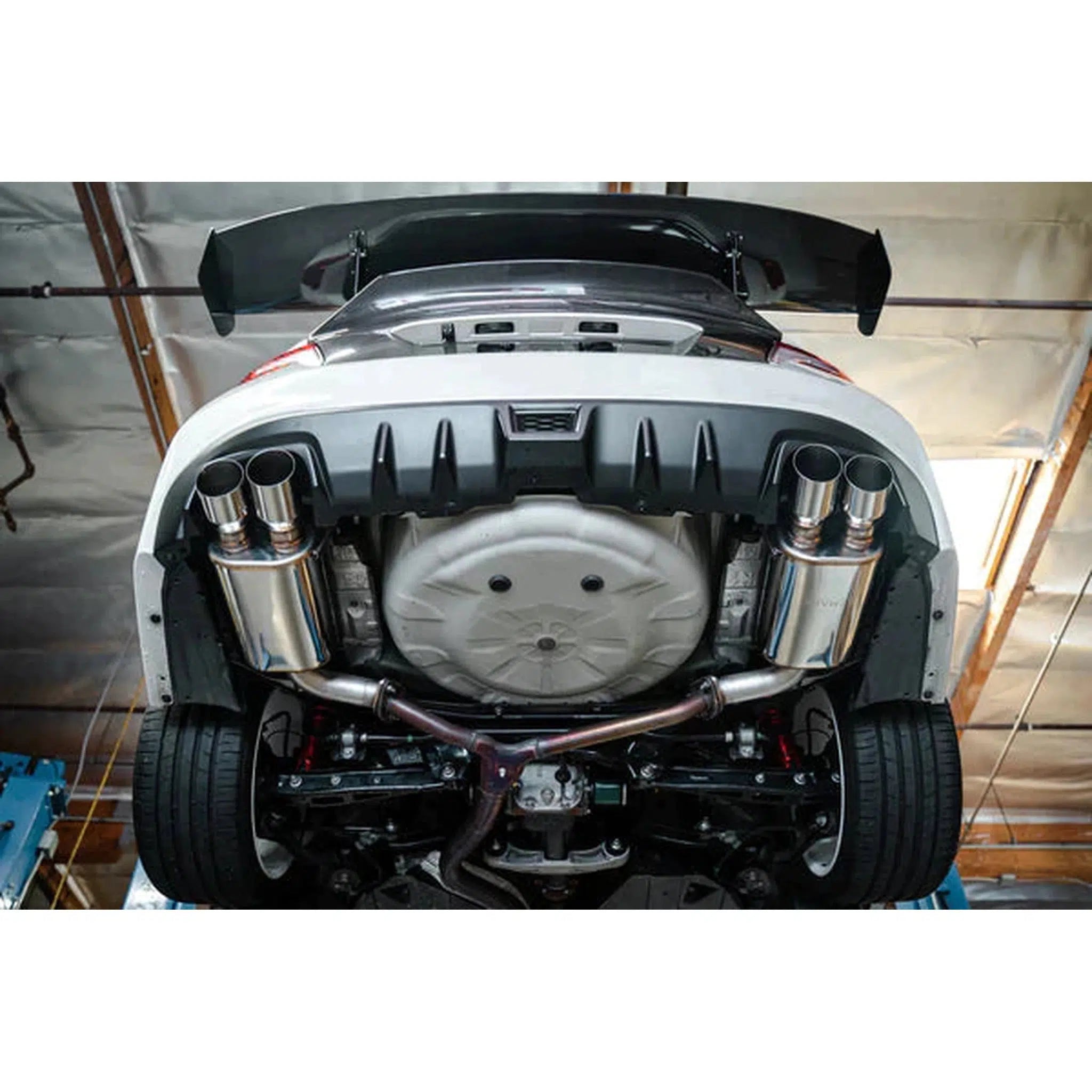 Remark WRX / STI 2015-2021 Muffler Axleback Exhaust Burnt Stainless Double Wall 3.5in Tips Subaru | RO-TTVA-DM