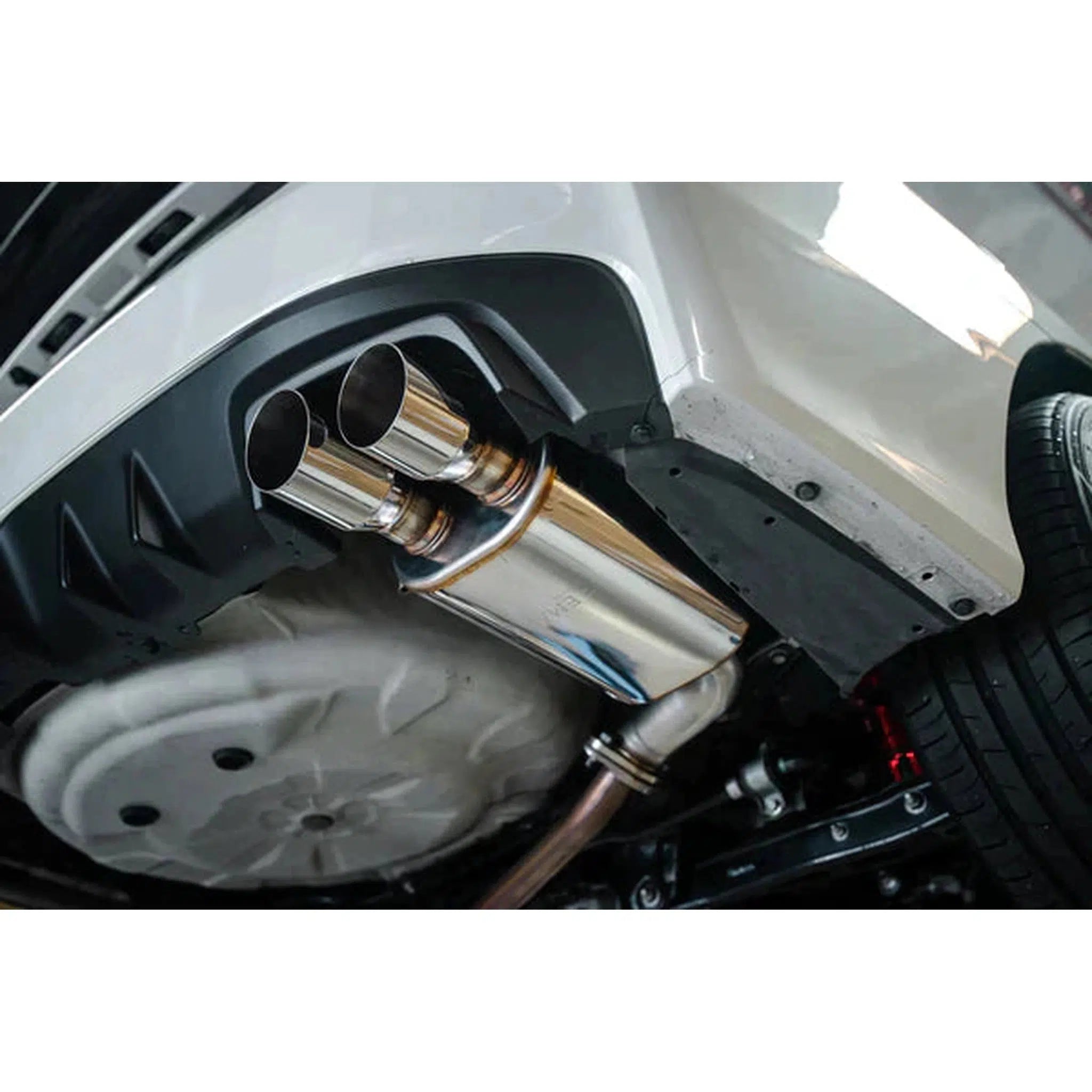 Remark WRX / STI 2015-2021 Muffler Axleback Exhaust Burnt Stainless Double Wall 3.5in Tips Subaru | RO-TTVA-DM