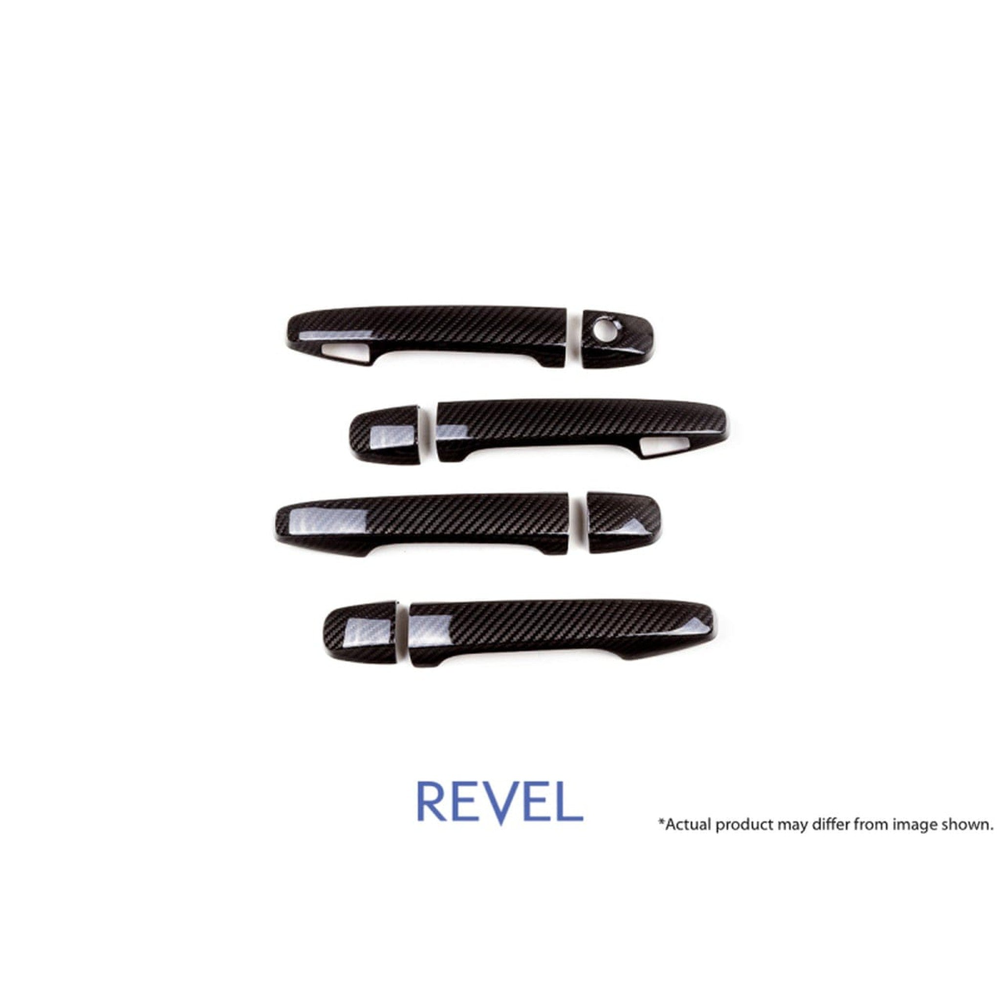 Revel GT Dry Carbon Door Handle Covers (FL/FR/RL/RR) Subaru WRX / STI 2015-2021 - 8 Pieces (1TR4GT0AS10)
